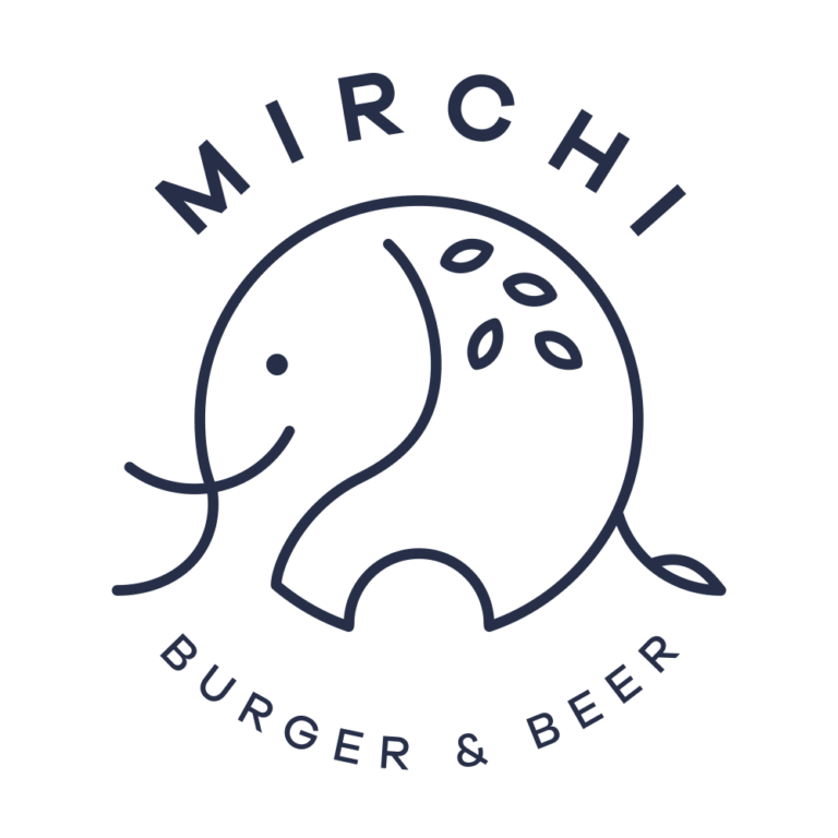 Mirchi Burger Logo (White Circle)